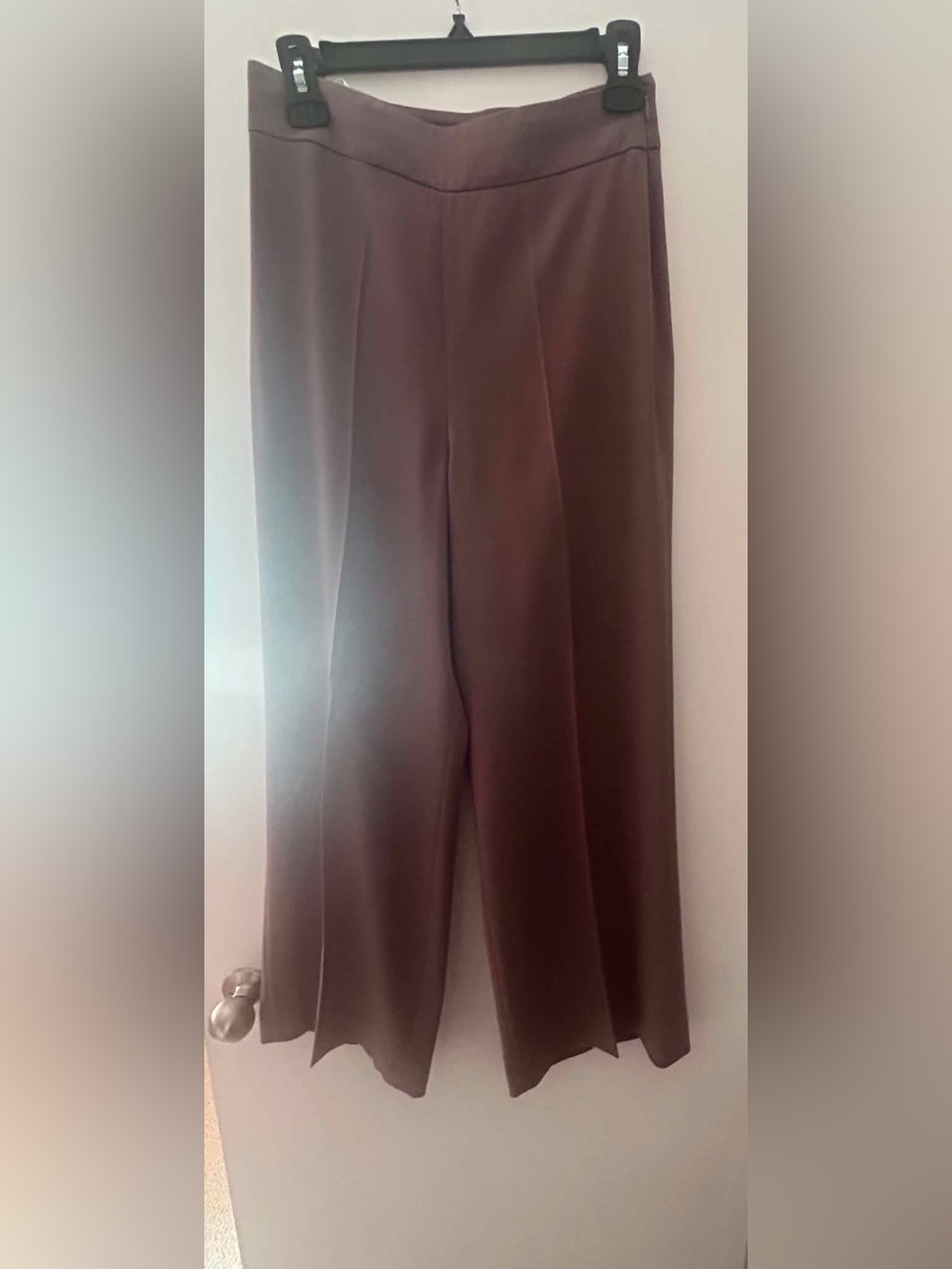 Babaton Wide-Leg Brown Trousers